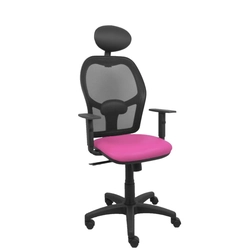 Office Chair with Headrest P&amp;C B10CRNC Pink