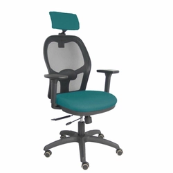 Office Chair with Headrest P&amp;C B3DRPCR Green/Blue