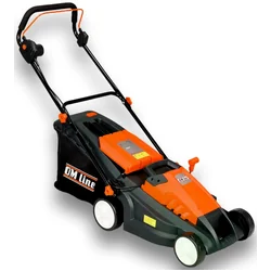 OLEO MAC OM-LINE E1600 CORTADOR DE GRAMADO ELÉTRICO MOTOR DE INDUÇÃO ENROLAMENTO DE COBRE 1600W / 38cm OB-CNEE1600 -