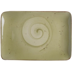 Olive rectangular plate