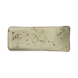 Olive serving plate 215x120 mm