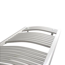 ONNLINE PBT bathroom radiator 80X060 420W curved, bottom connection, spacing=550mm, white RAL9016