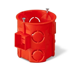 ONNLINE PRO PK-60F flush-mounted junction box, deep, with screws, red, IP 20