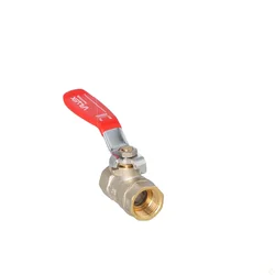 ONYX 1/2" nickel plated ball valve with gland and steel lever