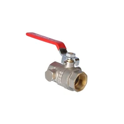 ONYX nickel plated 3/4" ball valve with lever and drain plug