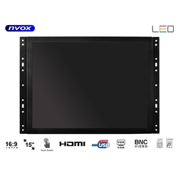 Open Frame Touch Monitor LED 15cali VGA HDMI BNC 12v 230v