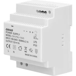 Orno DIN sínes tápegység 12VDC 7A 84W OR-PSU-1645