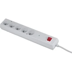 Orno power strip Surge protector with switch 5x2P+Z, cable 5m