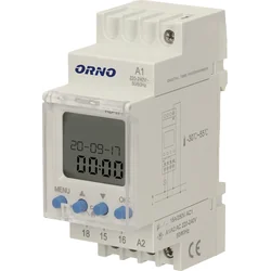 Orno TIMER VOOR DIN RAIL 100 PROGRAMMA'S