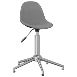 Otočná kancelářská židle, světle šedá, čalouněná látkou