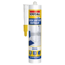 Ουδέτερη σιλικόνη υγιεινής Soudal λευκό 280 ml