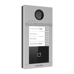 Outdoor TCP/IP video intercom panel for 4 families' Wi-Fi 2.4GHz'control integrated access - HIKVISION DS-KV8413-WME1
