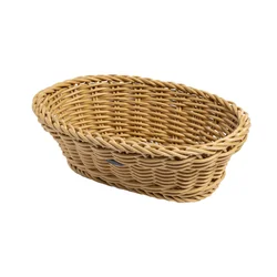 Oval basket 25x17 cm, beige