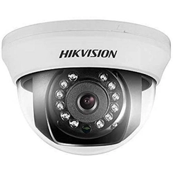 Overvågningskamera, 5 Megapixels 2.8mm IR 20 m, Hikvision Turbo HD dome DS-2CE56H0T-IRMMF