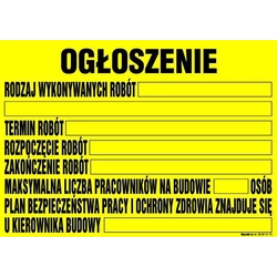 Oznamovacia tabuľa (plán BIOZ)