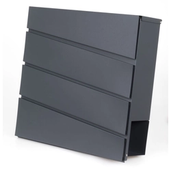 Pablo letterbox anthracite with a Domino tube