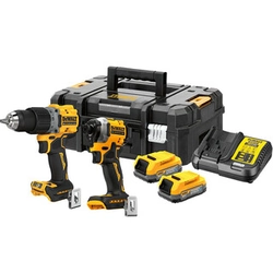 Pacchetto macchina DeWalt DCK2050E2T-QW nella custodia TSTAK