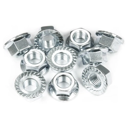 Package 200 pcs M10 flange nut, stainless A2