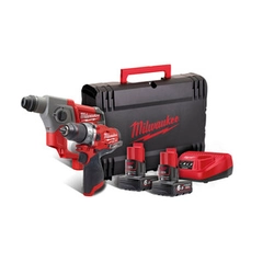 Pacote de máquina Milwaukee M12FPP2B-602X em caixa Heavy Duty