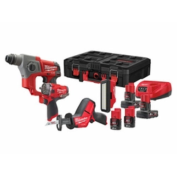 Pacote de máquina Milwaukee M12FPP4C-624P em caixa Packout