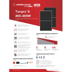 PAINEL FOTOVOLTAICO SUNOVA SS-480-60MDH(T) TIPO N