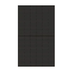Painel solar DAH Solar 425 W DHN-54X16/DG(BB)-425W, tipo N, dupla face, preto sólido, com moldura preta