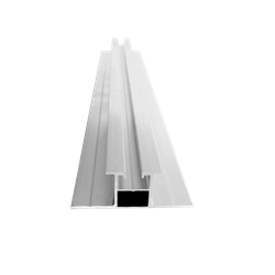 Painel solar mini trilho de alumínio para placa trapezoidal, painel sanduíche, alacsony,23x70x385mm (EPDM e sem furo)