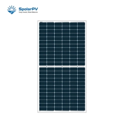 Painel solar SpolarPV 455W SPHM6-72L com moldura cinza 72tk.