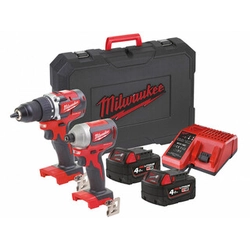 Pakiet maszyn Milwaukee M18CBLPP2A-402C w Koffer