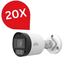 Pakket 20 stuks Bewakingscamera 5MP met microfoonlens 2.8mm WL 40m ColourHunter UNV UAC-B125-AF28M-W