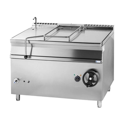 Pakreipta keptuvė, dujos, talpa 120l, 23 kW, apačioje Inox, GBS120.912 Inox | Gastrometal