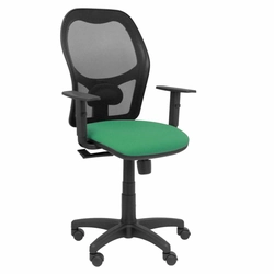 P&amp;C 6B10CRN pisarniški stol z naslonjali za roke, svetlo zelen, smaragdno zelen