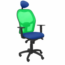 P&amp;C Office Chair with Headrest Jorquera ALI229C Blue