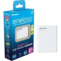 Panasonic Eneloop Smart Plus USB зарядно за пътуване BQ-CC87 (K-KJ87MCD40USB)