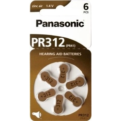 Panasonic Hearing aid battery PR41 170mAh 6 pcs.