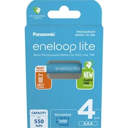 Panasonic Lite AAA Battery / R03 550mAh 4 pcs.