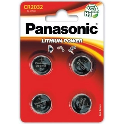 Panasonic Lithium Power Battery CR2032 4 pcs.