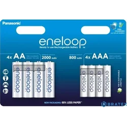 Panasonic Panasonic Eneloop комплект 4x AA 2000mAh + 4x AAA 800mAh