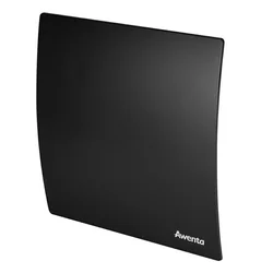 Panel para el cuerpo del ventilador Awenta Escudo, negro mate PECB125M Fi 125mm