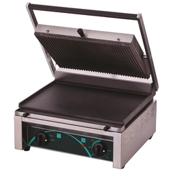 Panini contact-grill électrique RN 101-B plaque fond lisse