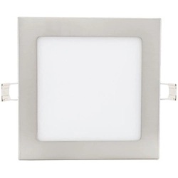 Panneau LED Greenlux Dimmable chrome intégré 175x175mm 12W blanc chaud + 1x source dimmable