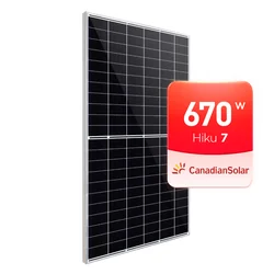 Panou aurinkosähkö Canadian Solar 670W - CS7N-670MS HiKu7 Mono PERC