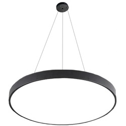 Panou LED de designer negru suspendat LEDsviti 500mm 36W alb cald (13111)