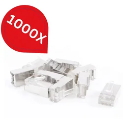 Paquete 1000 piezas Enchufe RJ45 CAT6