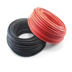 Paquete de cables solares 4mm -10 metros rojos y negros
