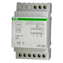 Pára-raios F&F D com filtro triplo de supressão de interferência 2P 1kV OP-230