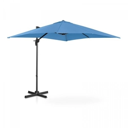 Parasol de jardin suspendu - rotatif - 250 x 250 cm - bleu UNIPRODO 10250108 UNI_UMBRELLA_2SQ250BL