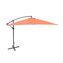 Parasol en métal 270 cm - terre cuite