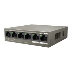 Pārslēgt 4 Gigabit PoE+ portus, 2 RJ45 Gigabit portus, 58W, Pārvaldību — IP-COM G2206P-4-63W