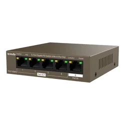 Pārslēgt 4 PoE OUT porti, 1 PoE IN ports, gigabits — TENDA TND-TEG1105PD